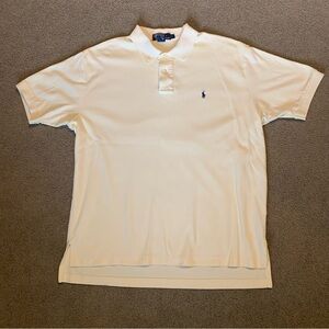 Men’s Polo Ralph Lauren yellow cotton short sleeve shirt size large